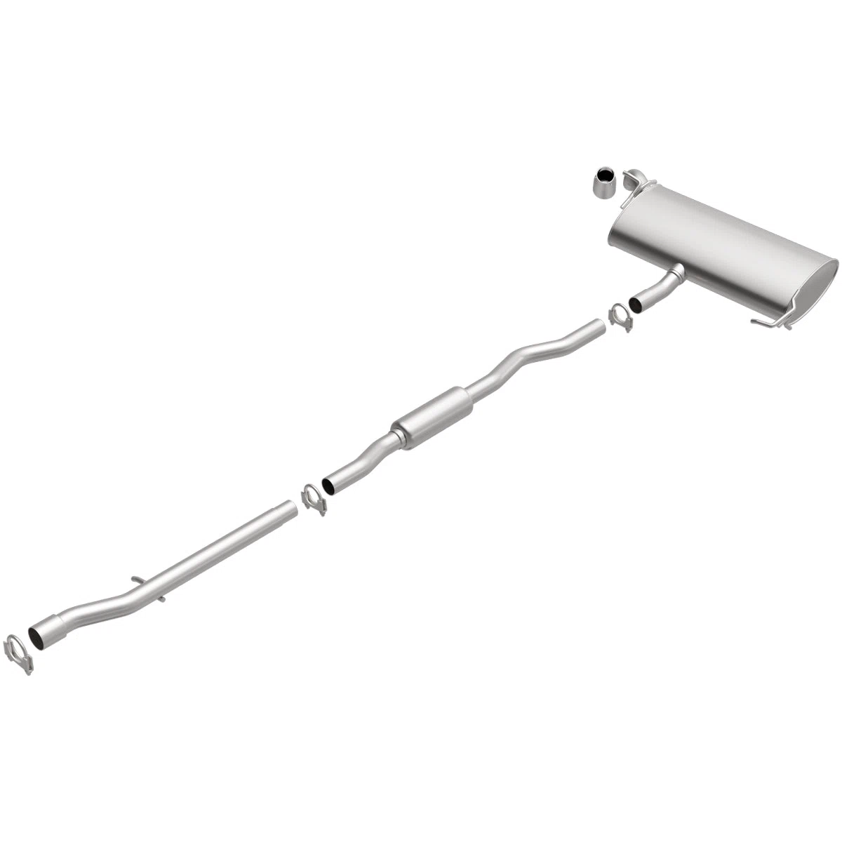 Fits 2007-2011 Jeep Direct-Fit Replacement Exhaust System 106-0463